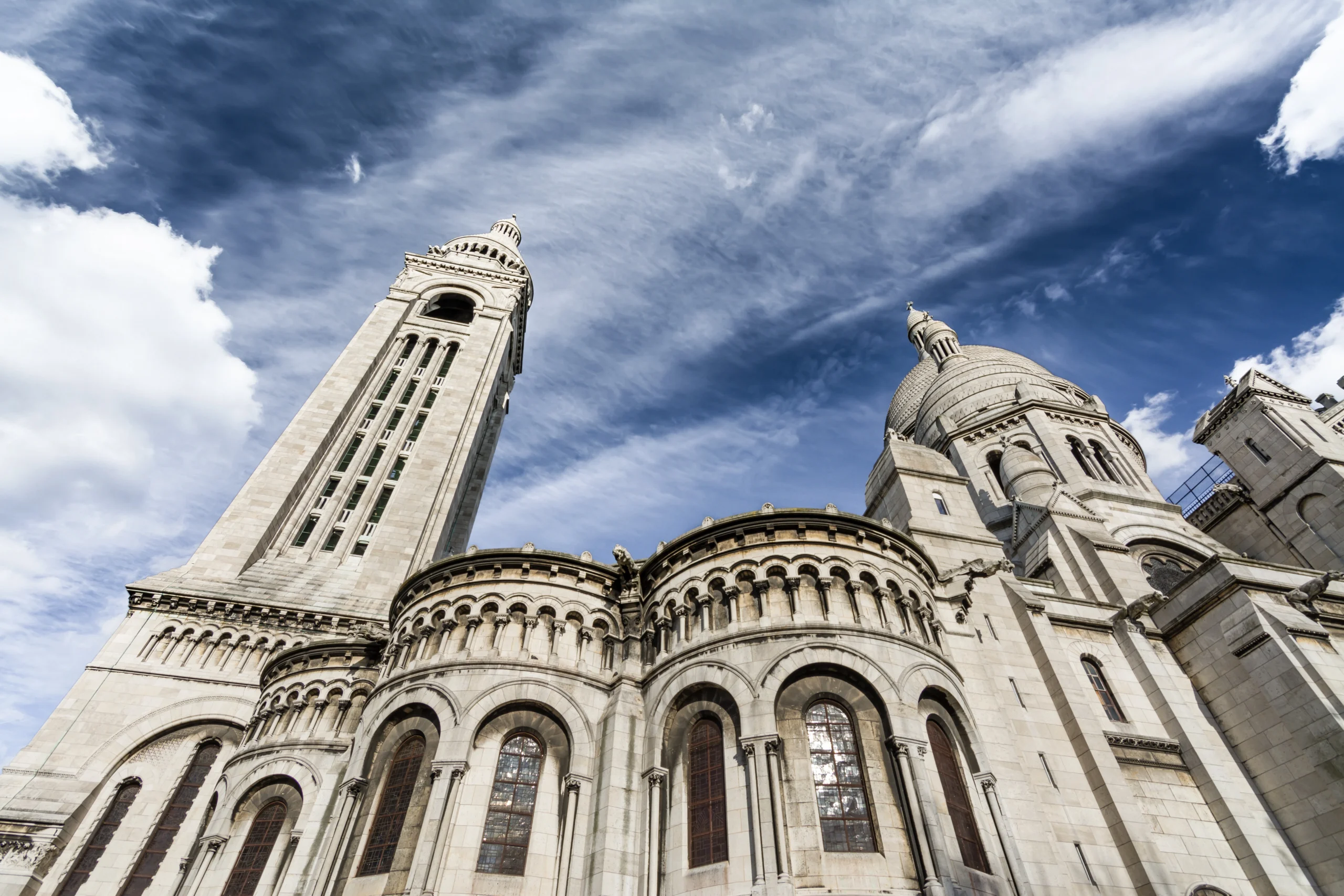 Architecture in Montmartre during guided tour