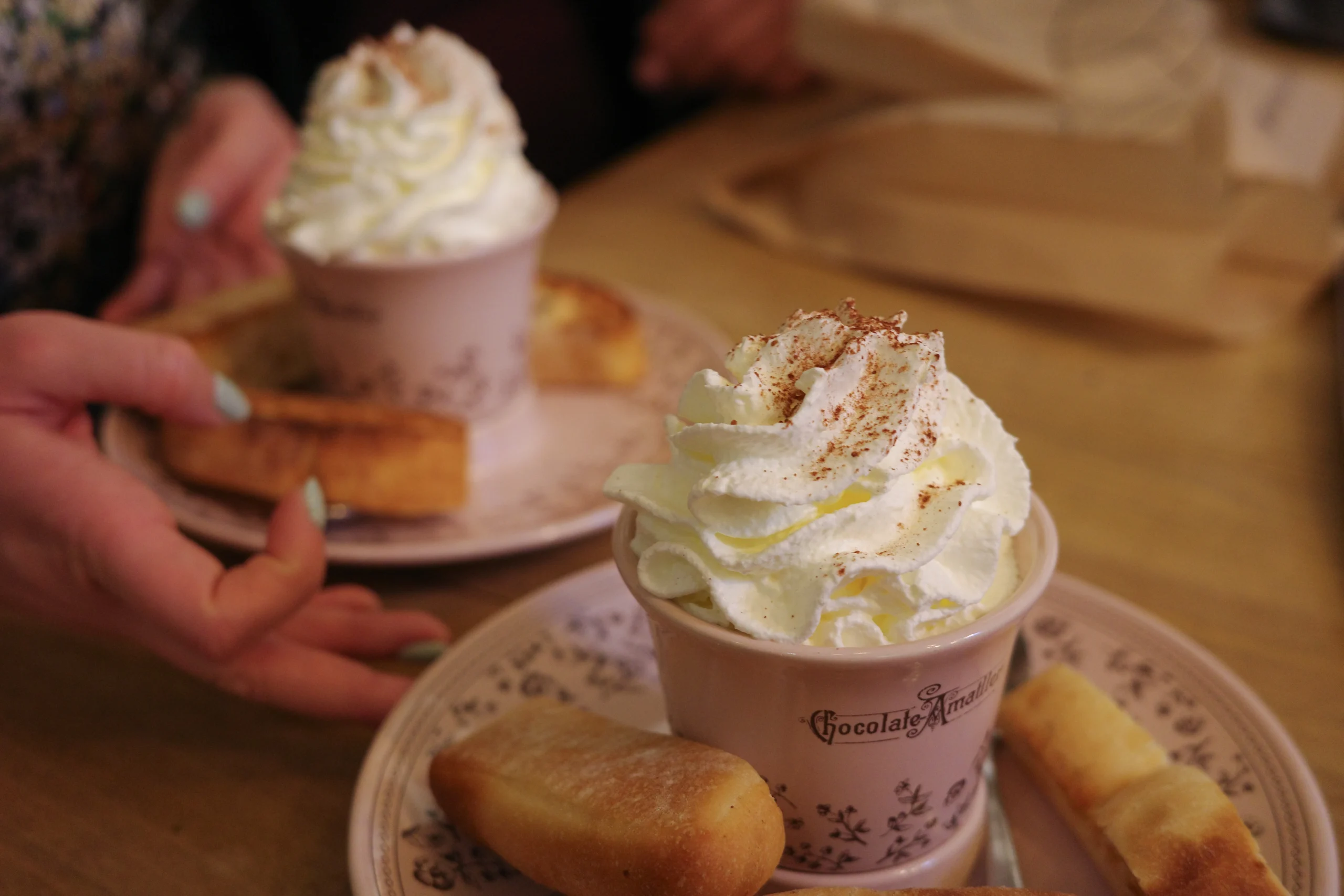 Chocolate breakfast as Casa Amatller cafe