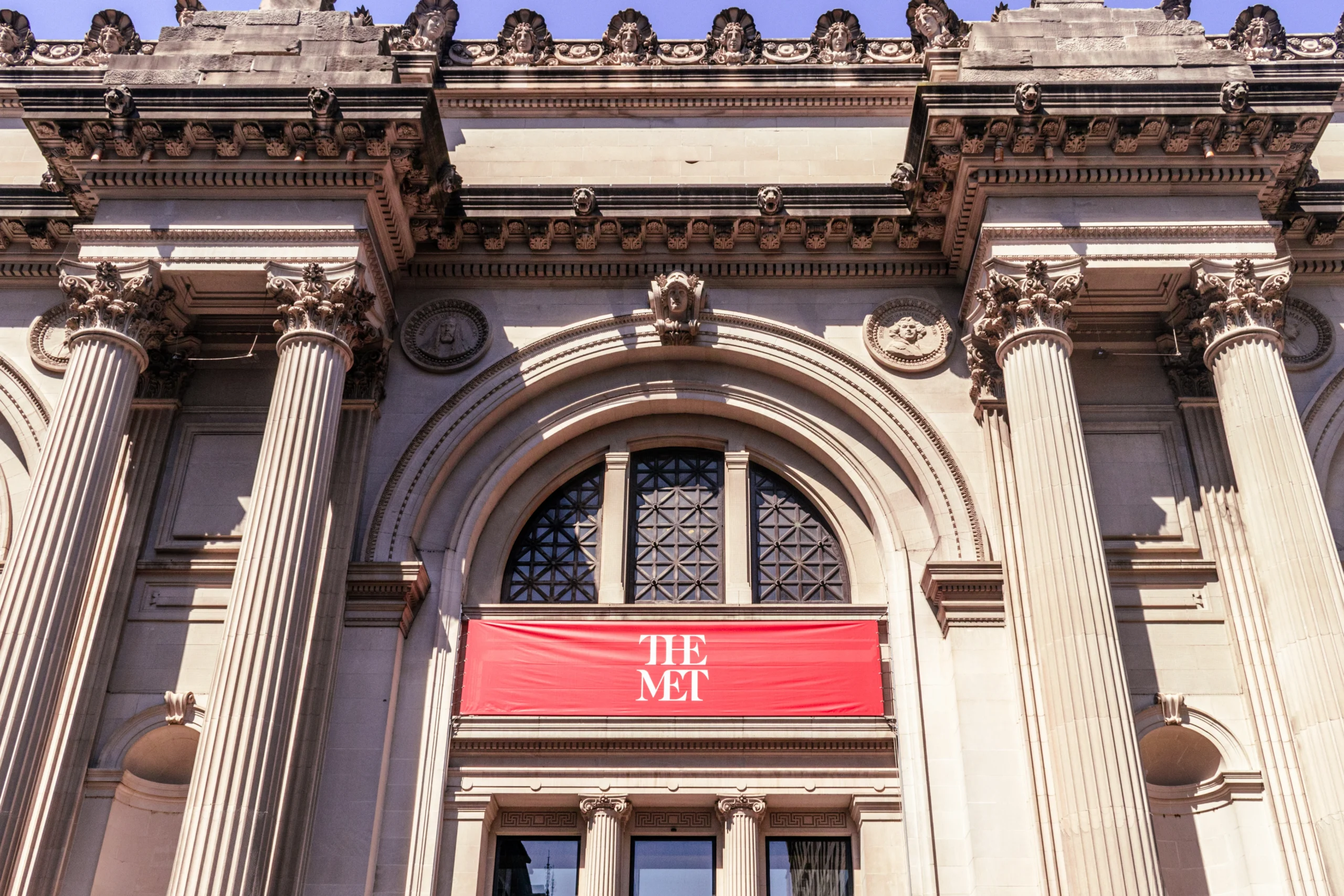 Facade of The Met Museum in NYC during private SUV experience