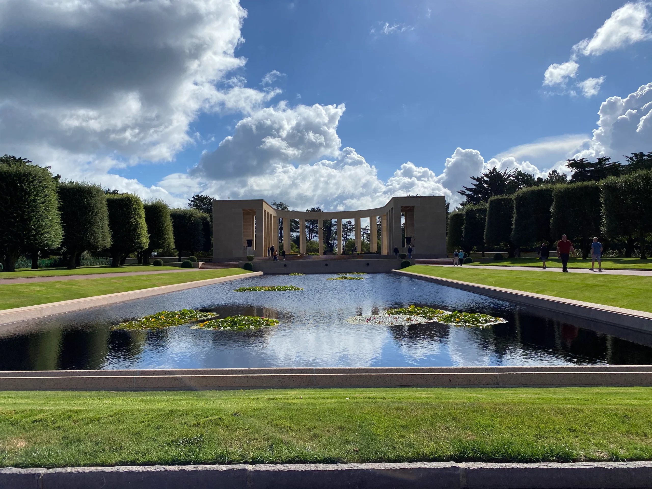 Reflecting pool during Private Normandy Day Tour