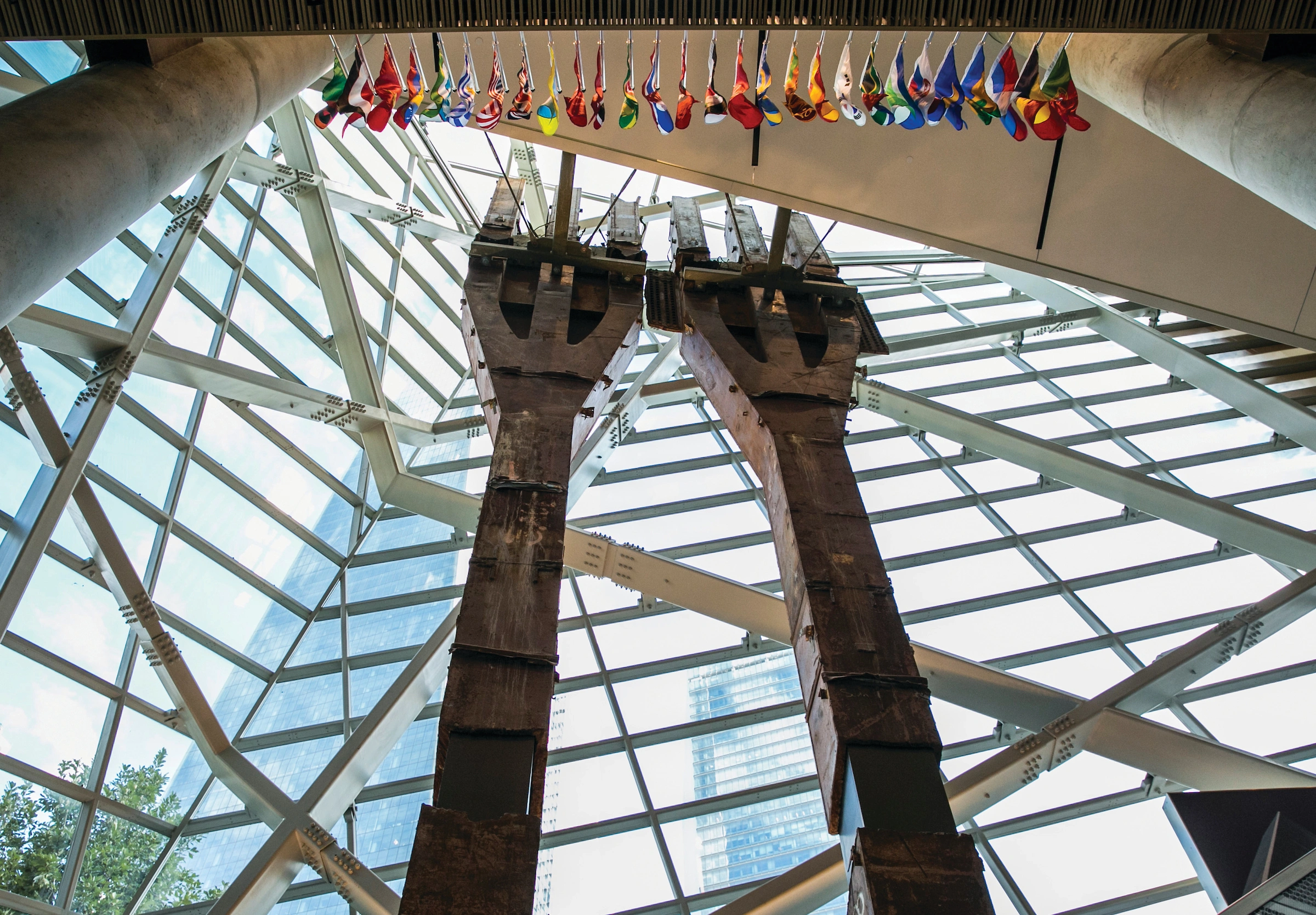 Tridents in the 9/11 Museum in NYC