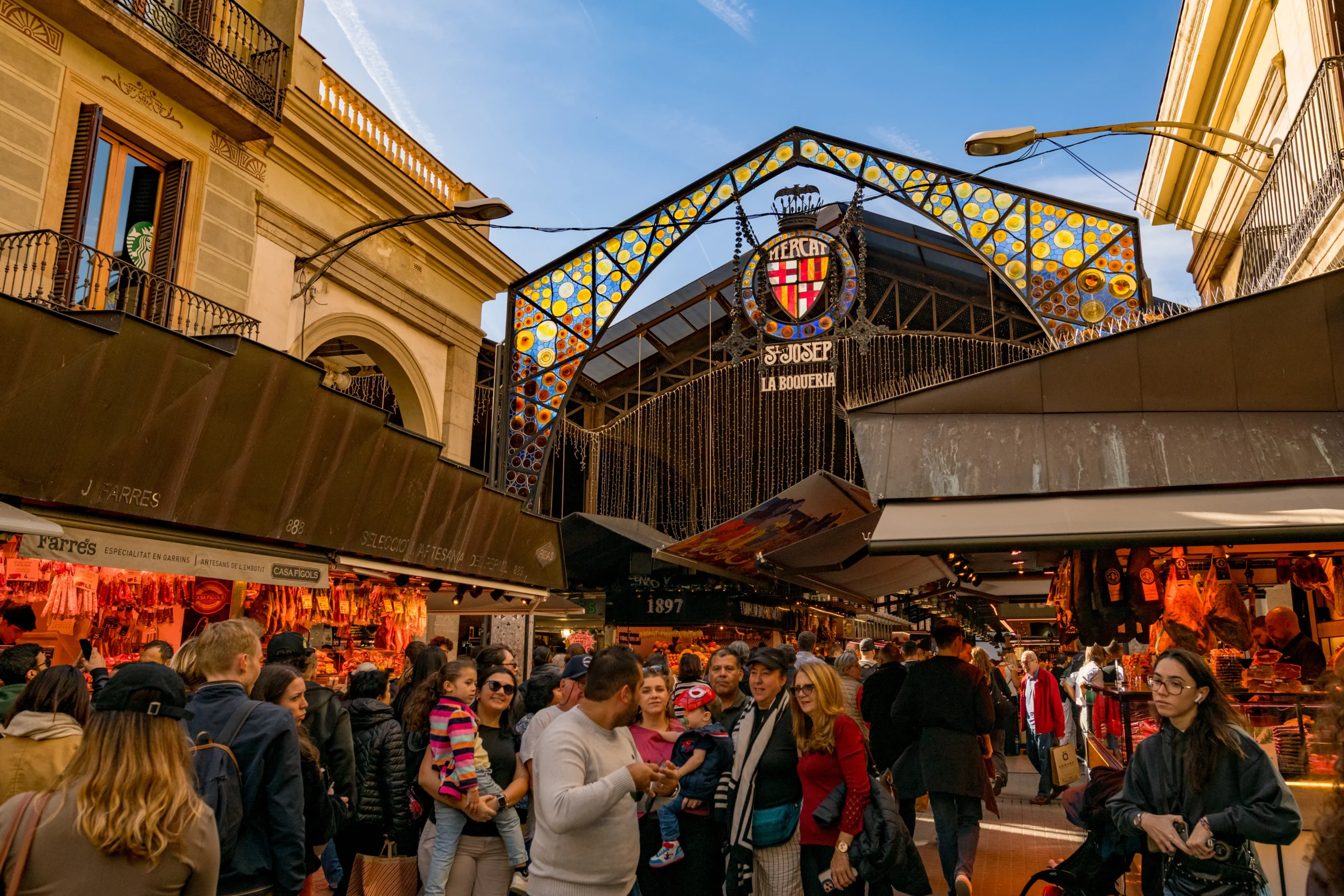 View outside St Josep La Boqueria in Barcelona