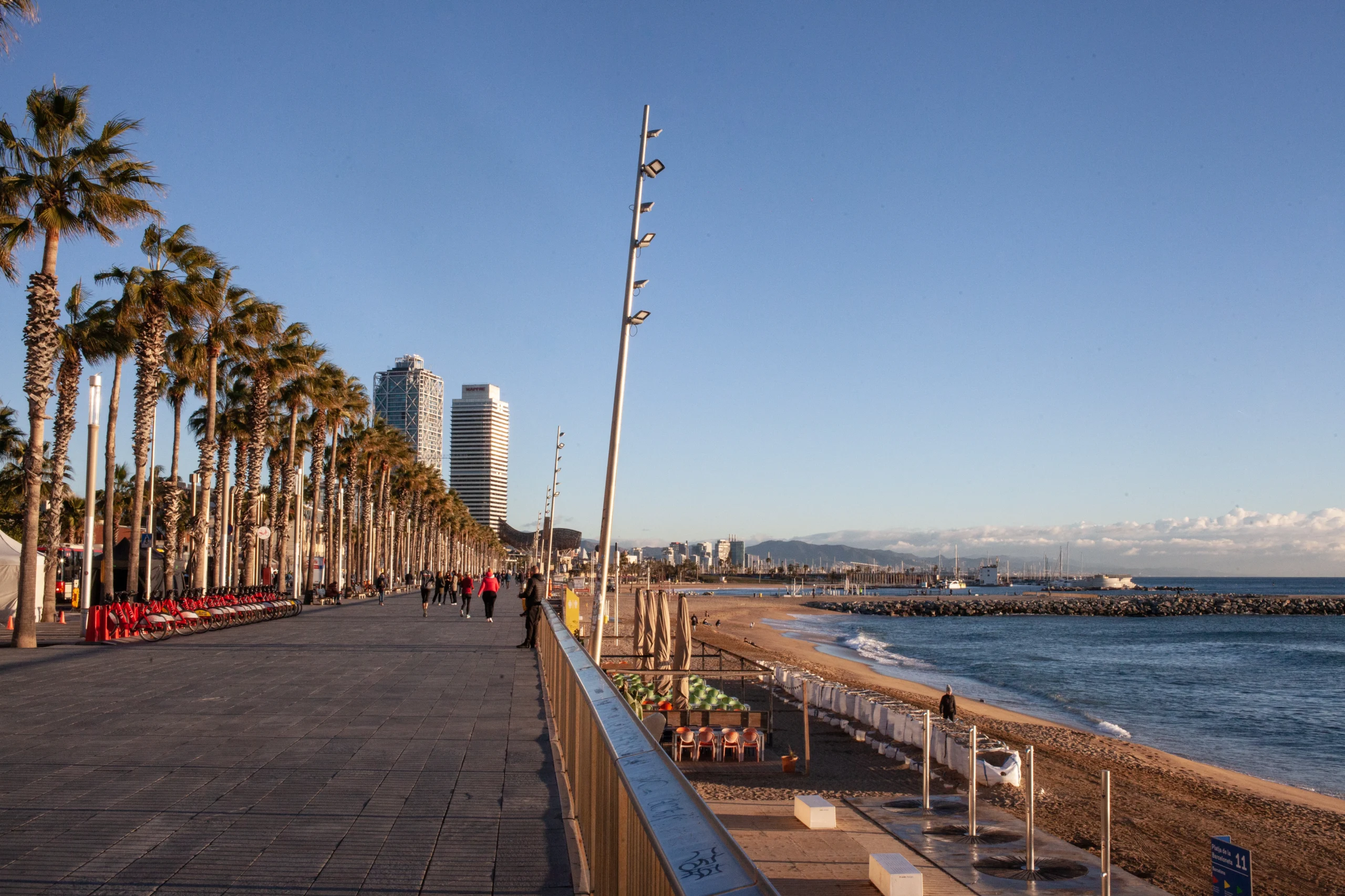 seaside in Barcelona