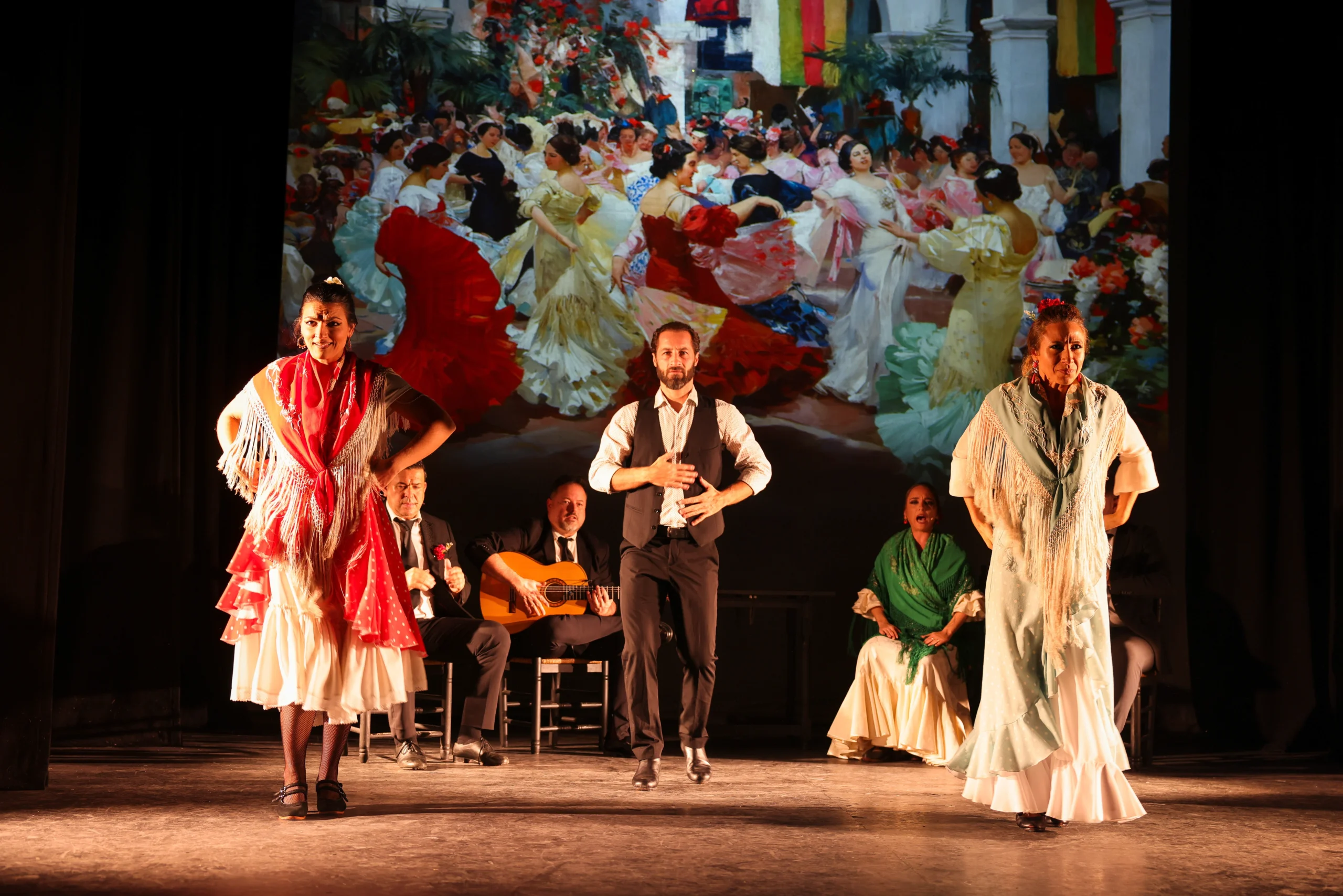 Close up of performers during Flamenco Live Show and Dance Class in Seville