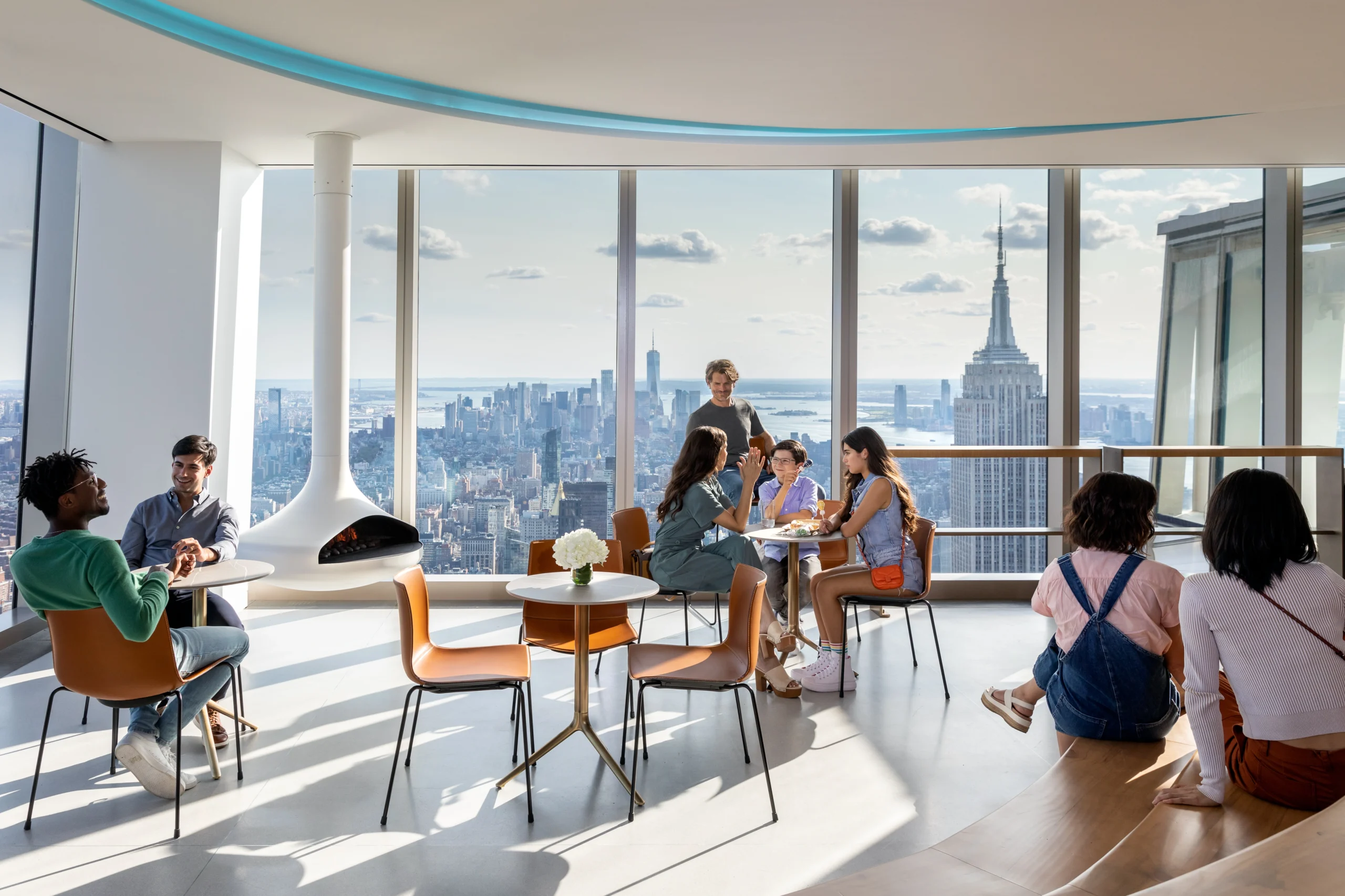 People in the Après Cafe The Summit One Vanderbilt
