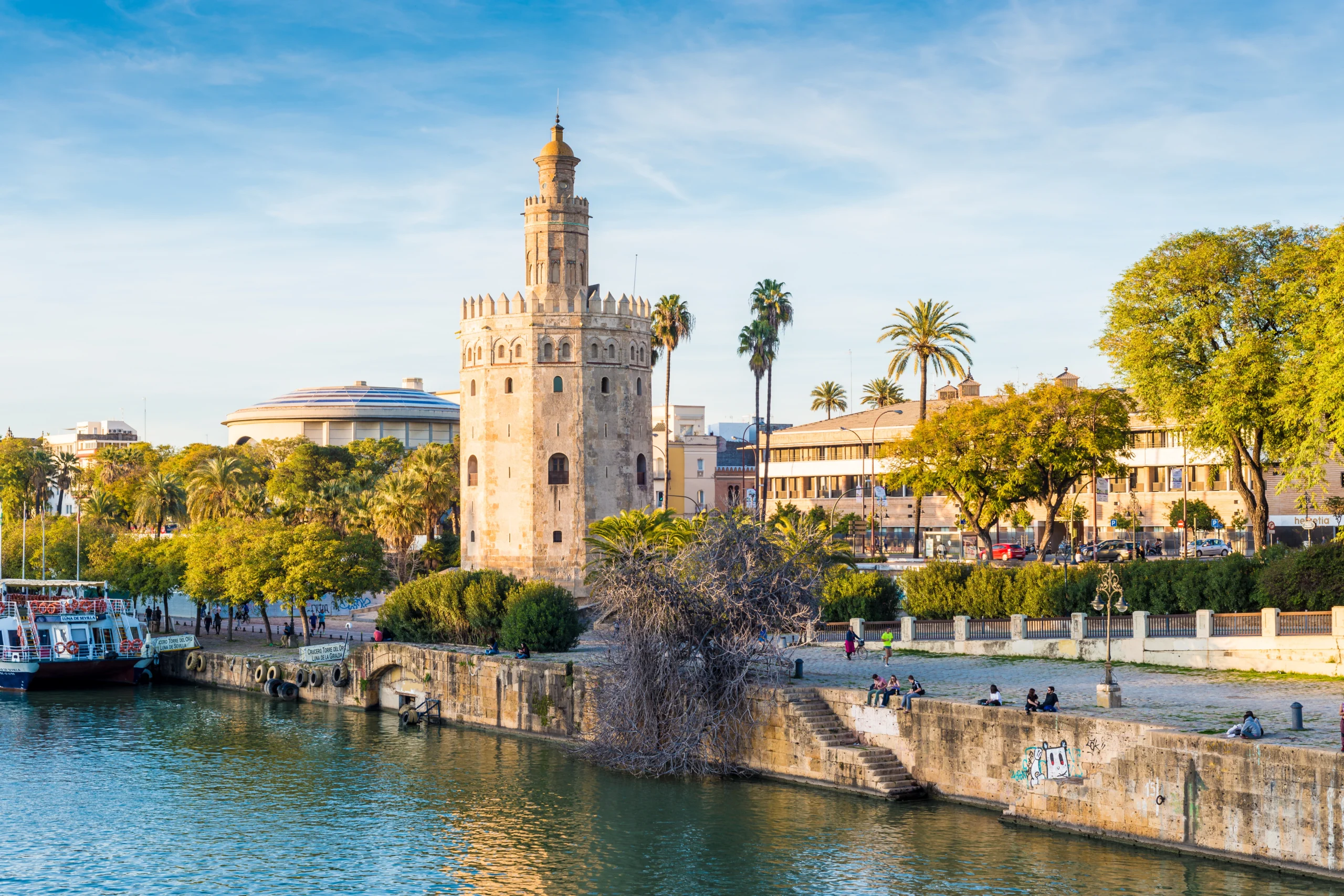 The Torre del Oro tower during private Seville experience