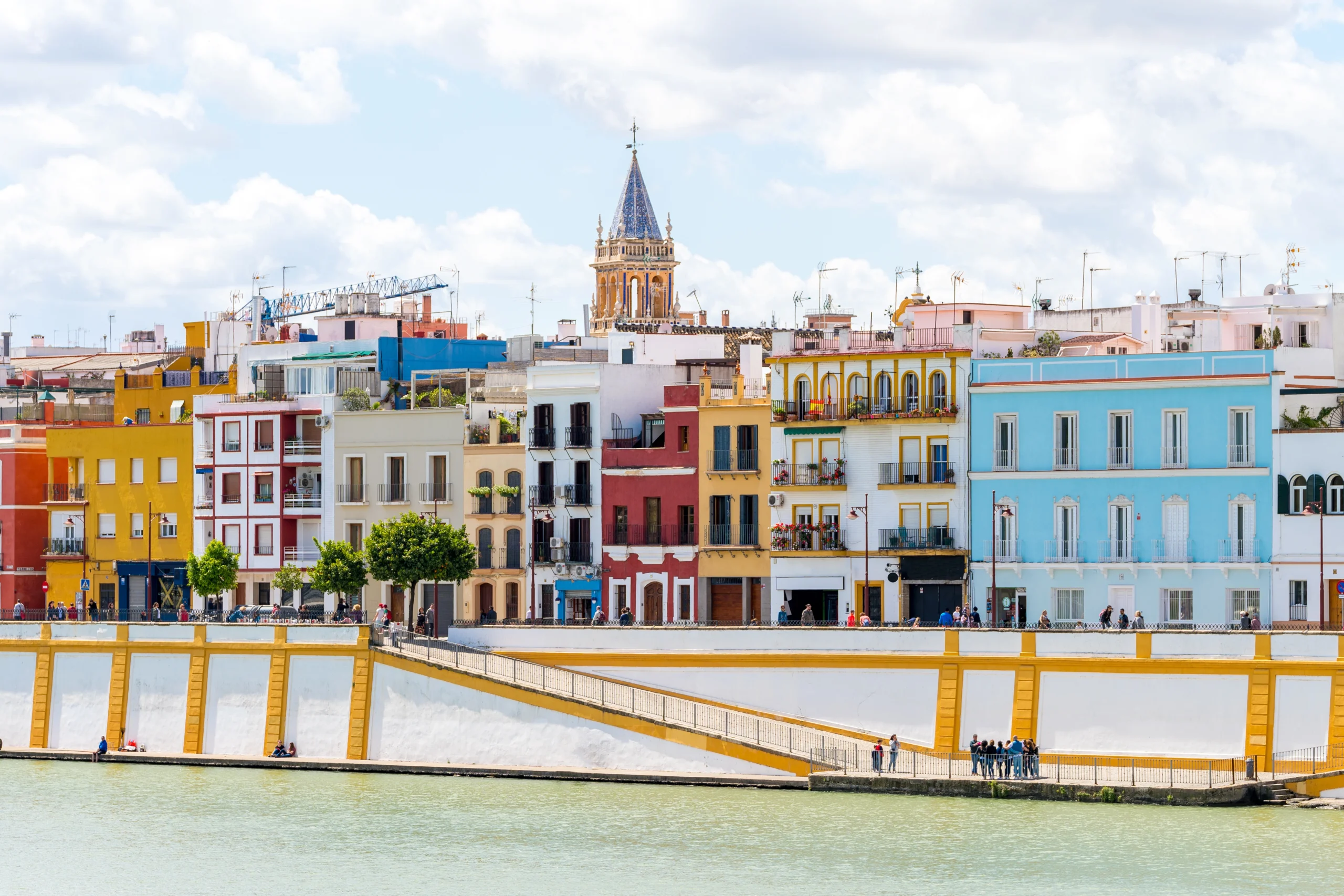 Views to Triana neighborhood at Seville, Spain