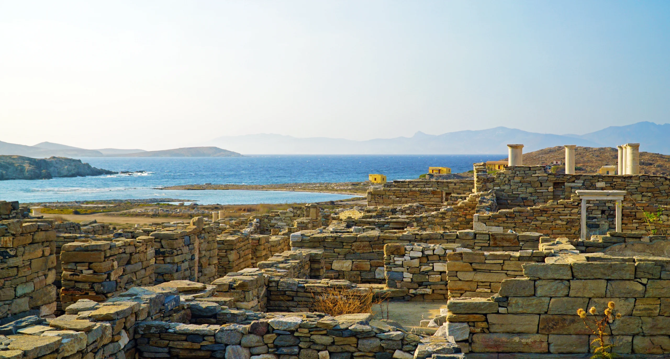 Ancient ruins with view of the sea