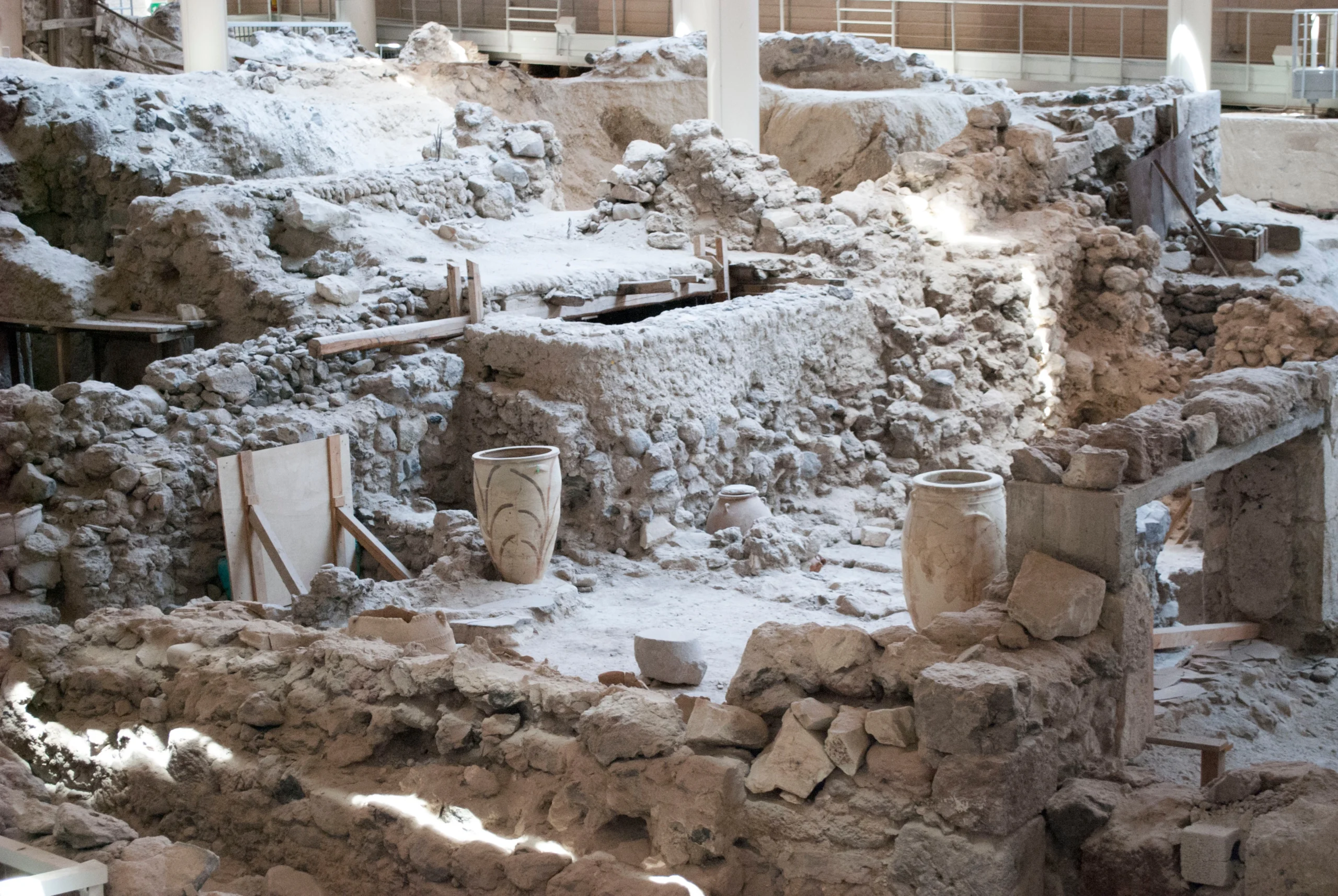 Archaeological excavations in Akrotiri