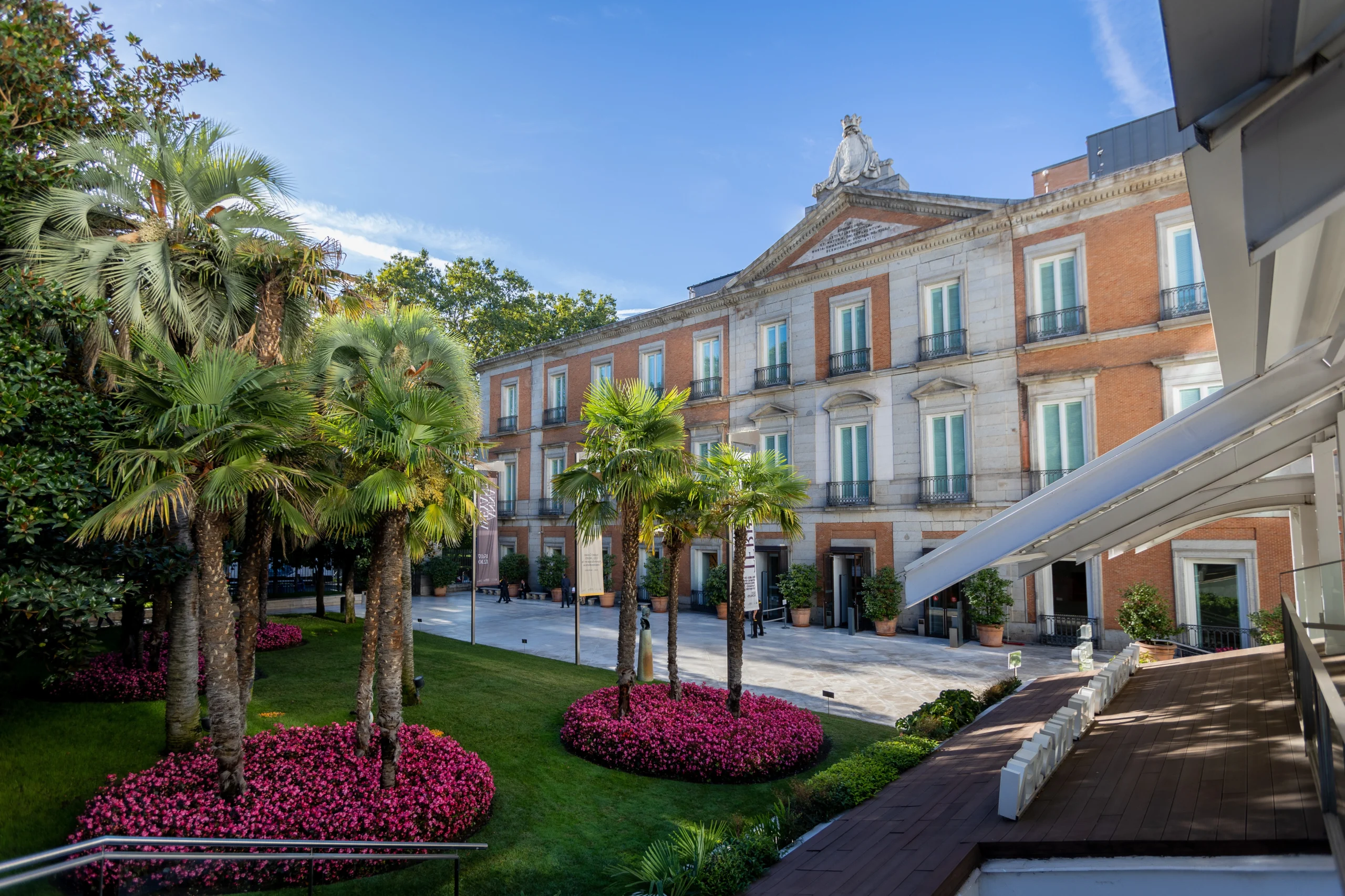 Exterior of Thyssen Museum in Madrid