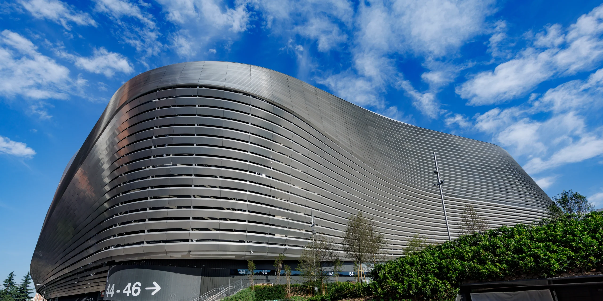 Exterior of stadium during Bernabéu Megafan Stadium Experience