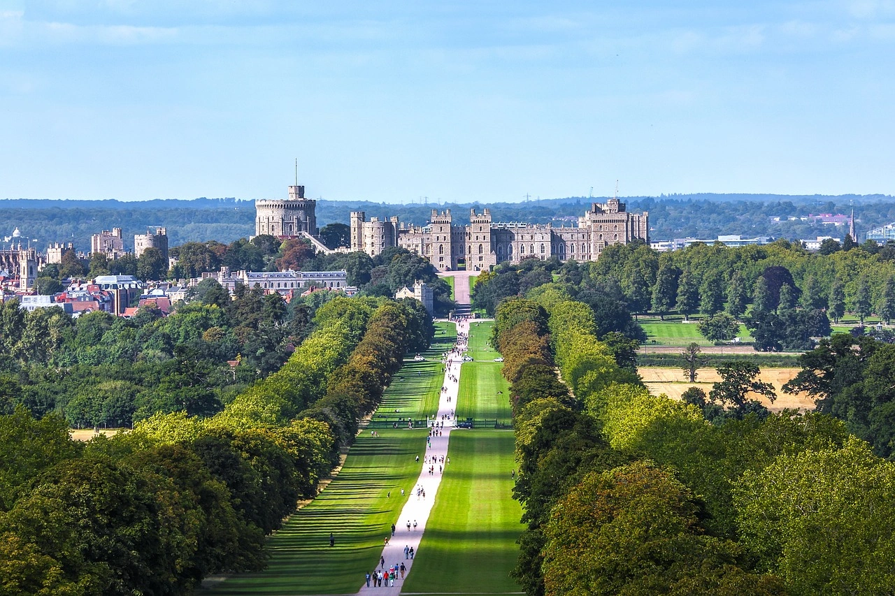 Aerial view of Windsor Castle