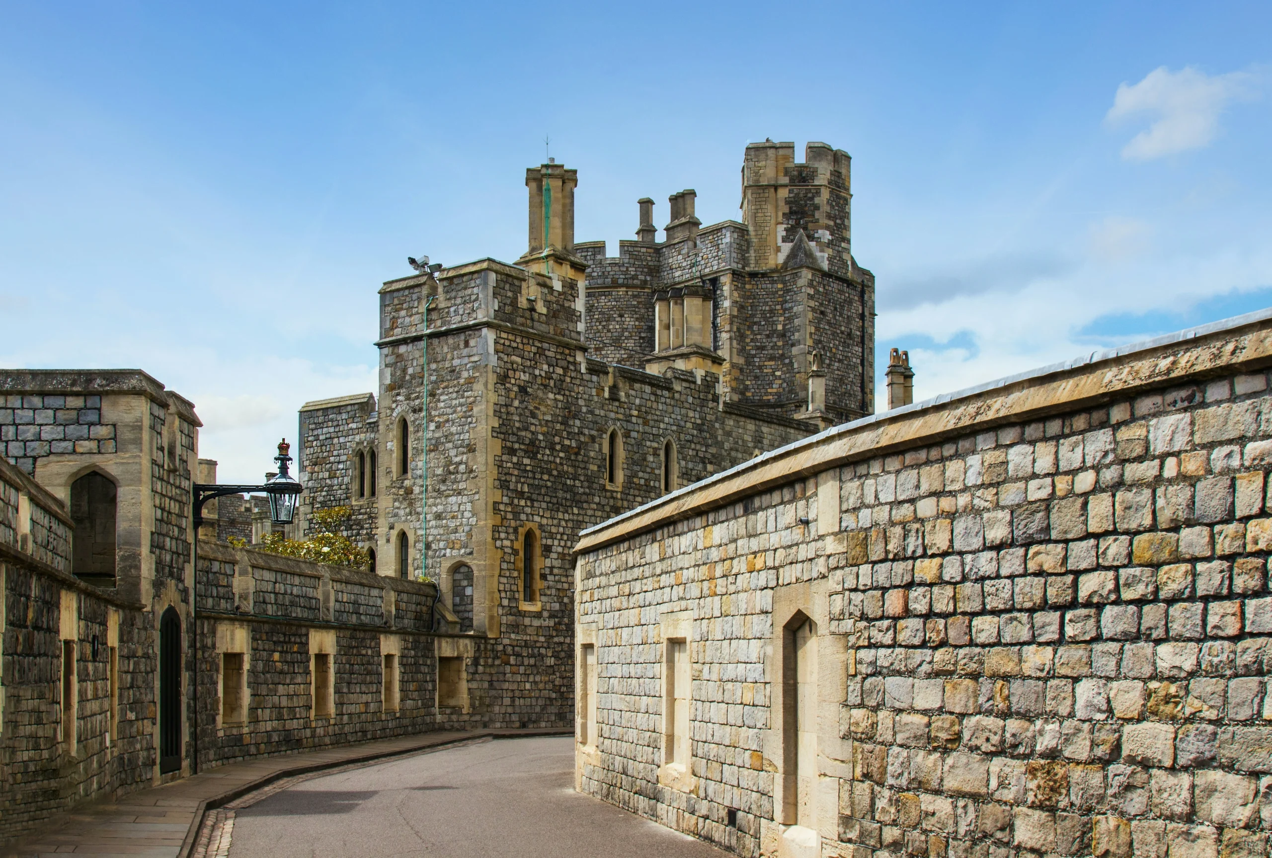Pathway inside Windsor Castle