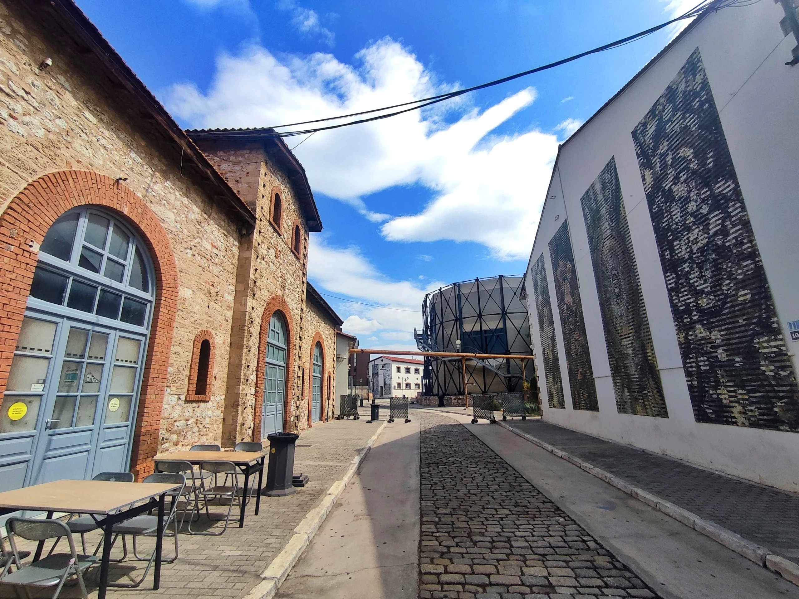 Technopolis City of Athens, a vibrant cultural complex located in the Gazi neighborhood during premium Urban Art Insider experience