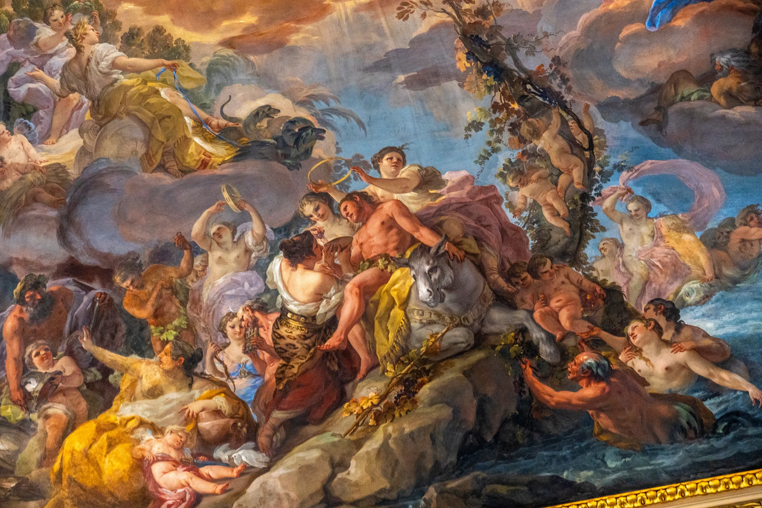 paintings inside the royal palace of Madrid