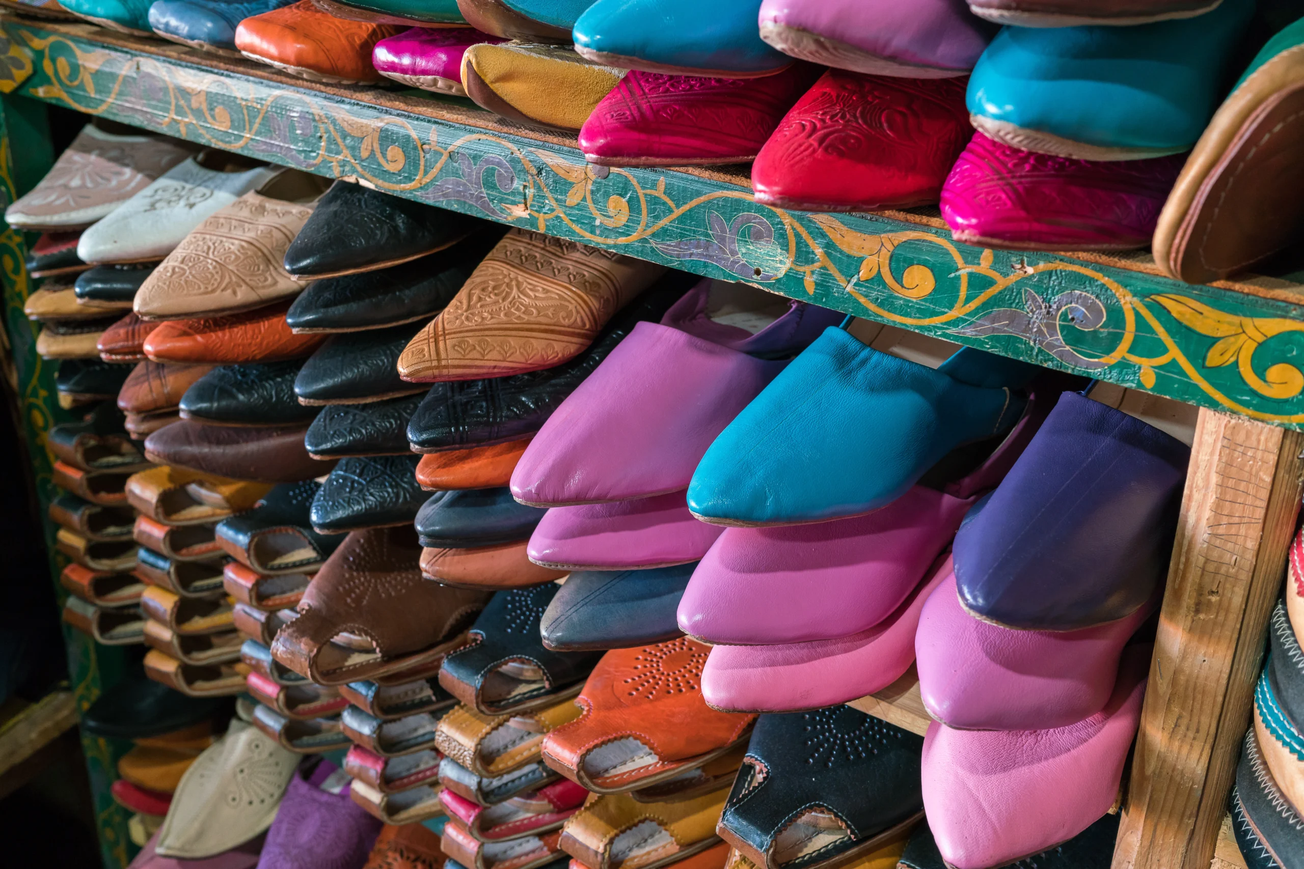 various moroccan leather shoes