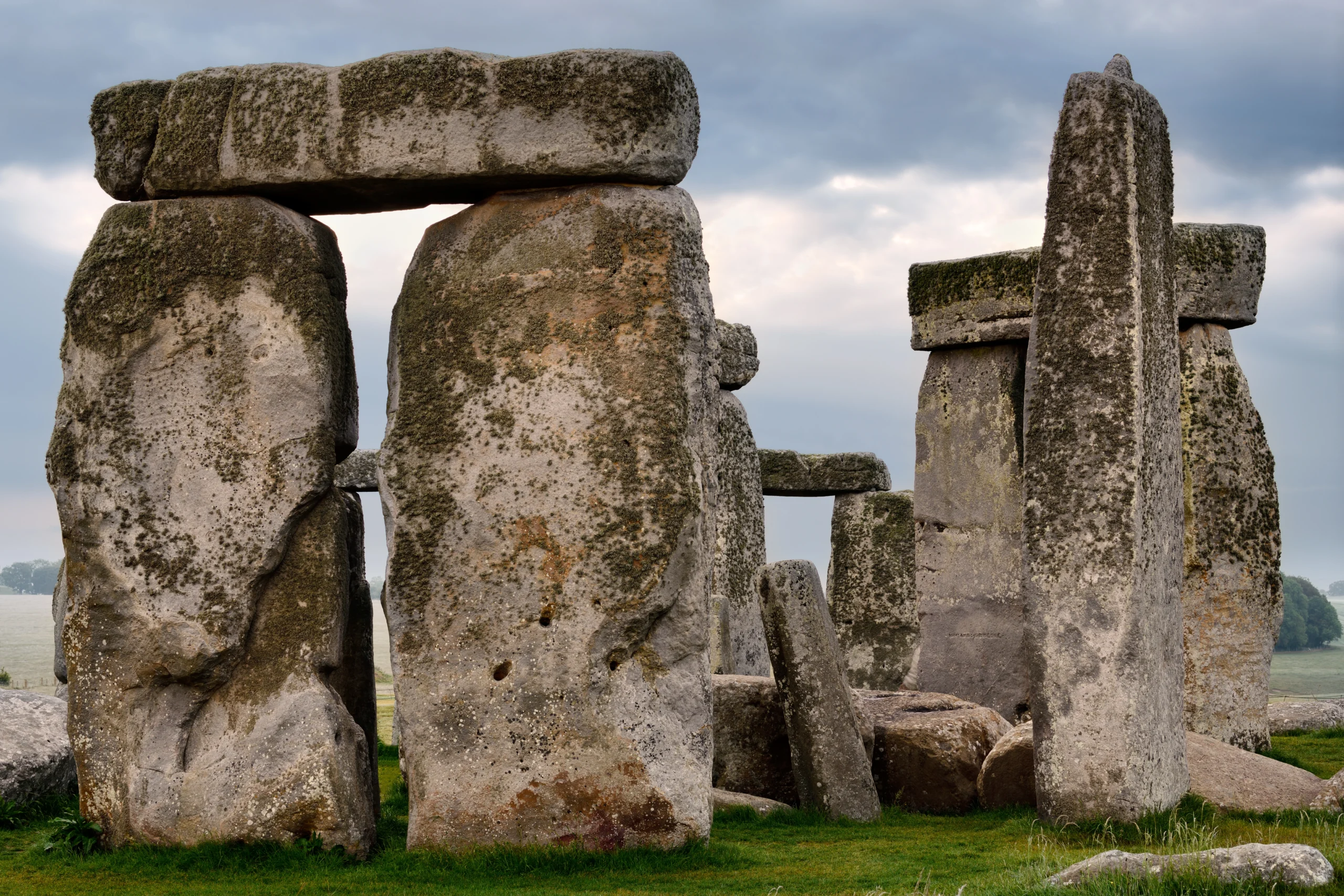 Close up of inner circle of Stonehenge