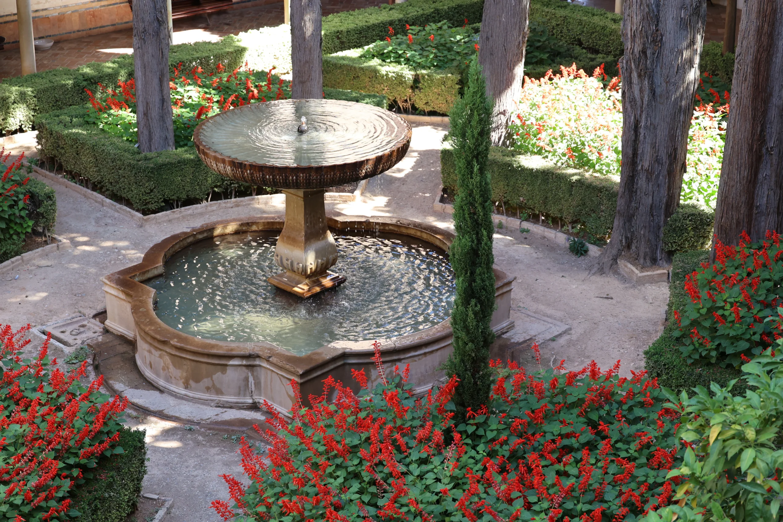 View of the Alhambra Garden-Daraxa Garden